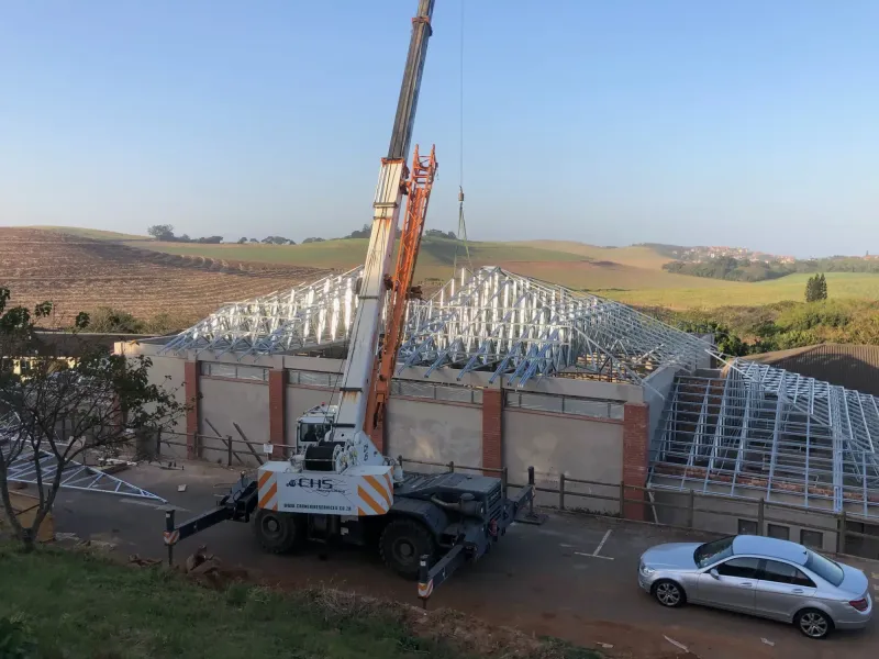 crawford college steel frame trusses roofing