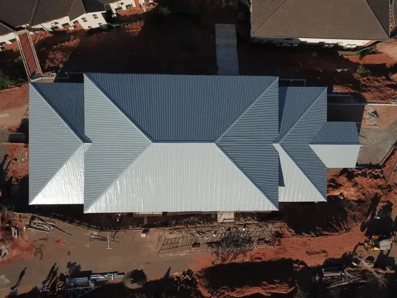 crawford college steel frame trusses roofing