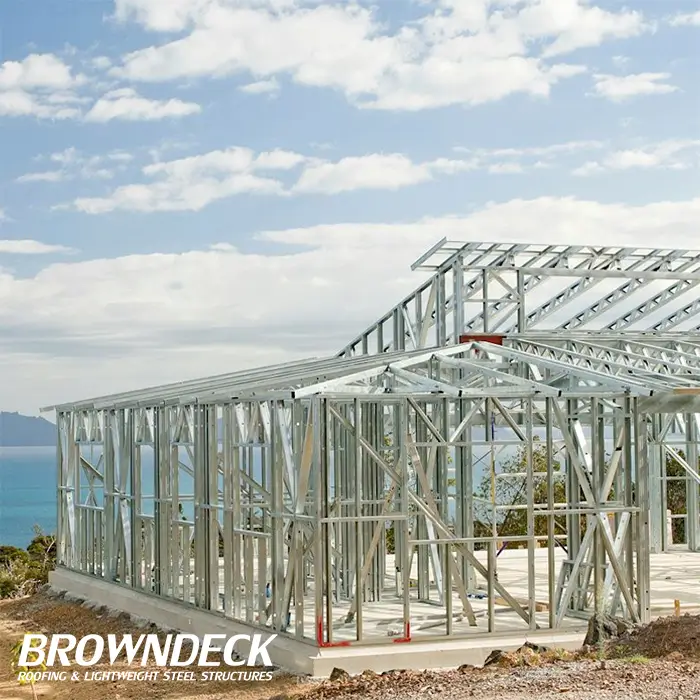 building a home with a steel frame