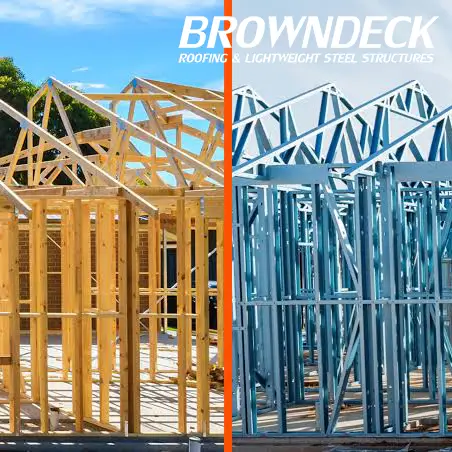steel framing compared with timber framing